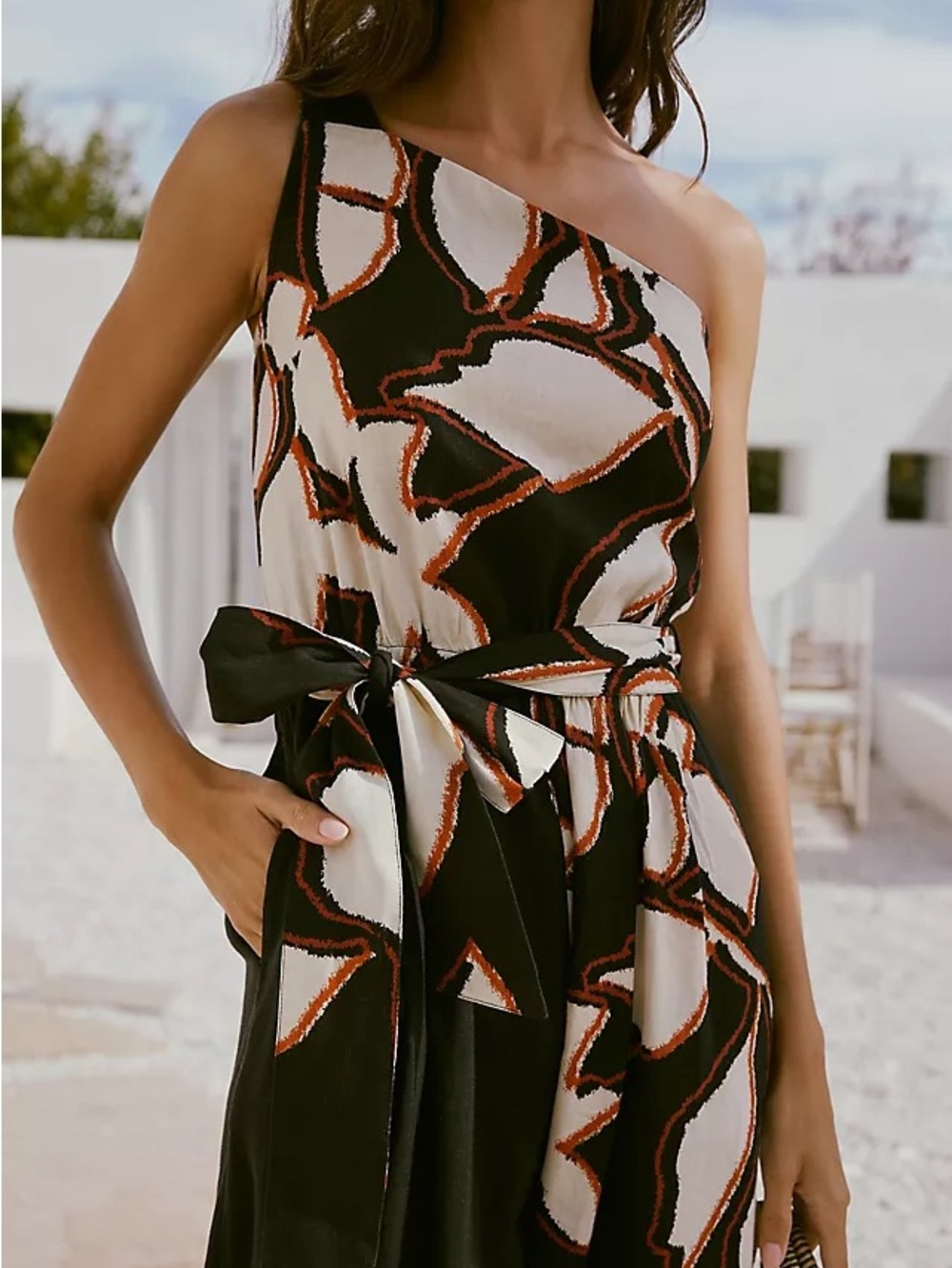 Brand New by Anthropologie Micah One-Shoulder Jumpsuit - Picture 4 of 6